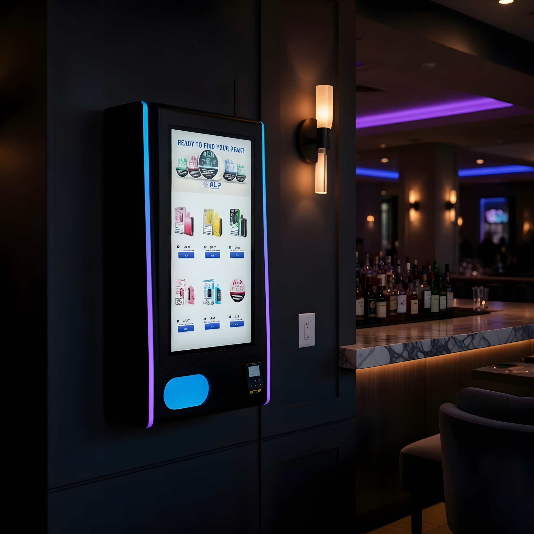 The VIP — installed at a venue